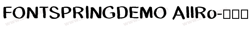 FONTSPRINGDEMO AllRo字体转换